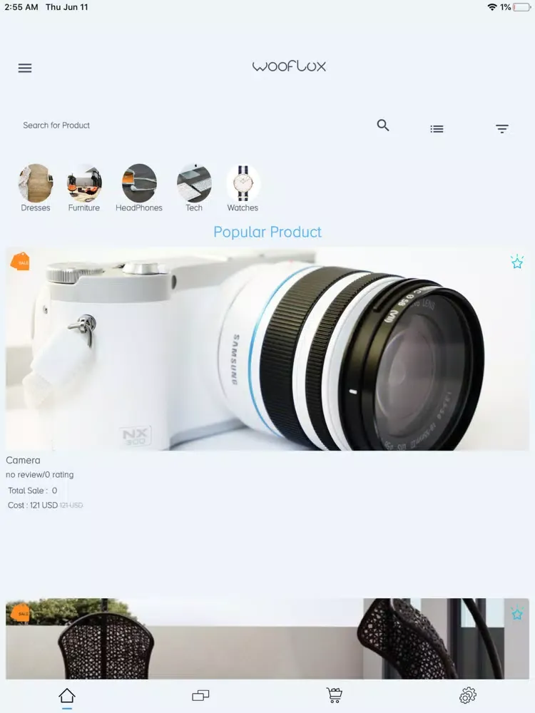 WooFlux Store iPad  سکرین شاٹس
