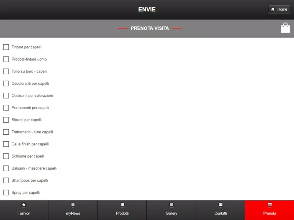 Zrzuty ekranu Envie iPad 