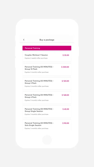 Envie Fitness Meridian Screenshots