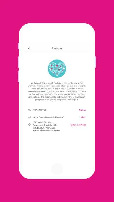 Envie Fitness Meridian Screenshots