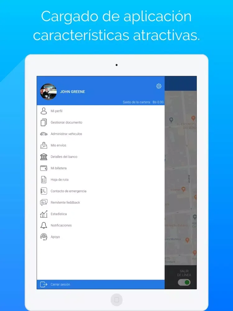 ภาพหน้าจอของ envíos – Conductor iPad 