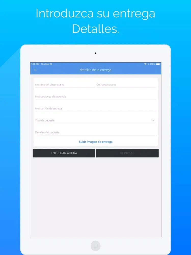 Скриншоты envíos iPad 