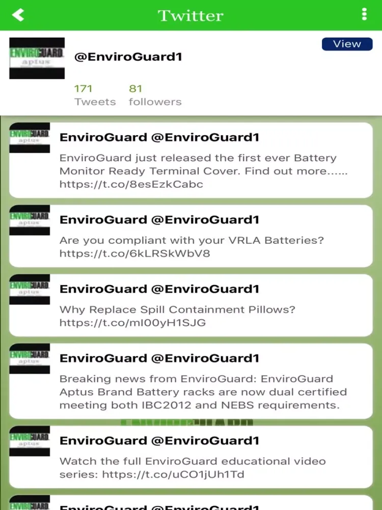 EnviroGuard iPad 应用截图