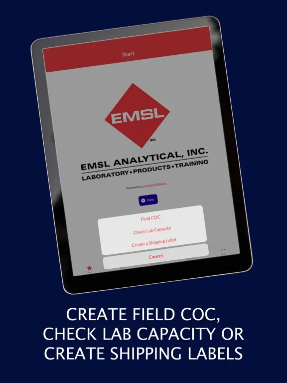 Скриншоты EMSL Analytical iPad 
