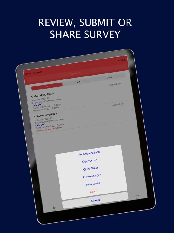 Скриншоты EMSL Analytical iPad 