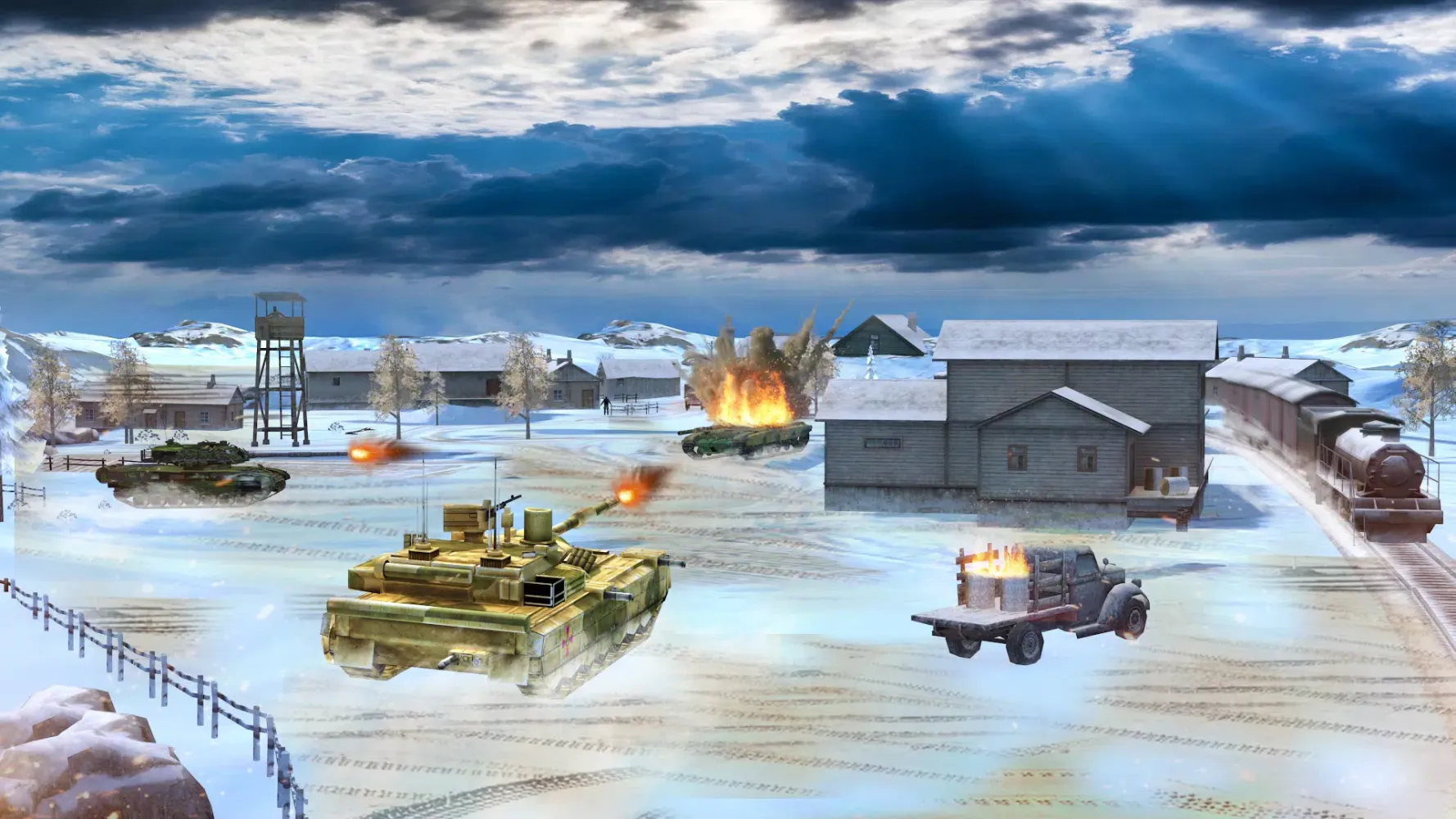 Tank Battle Army Games 2023 스크린샷