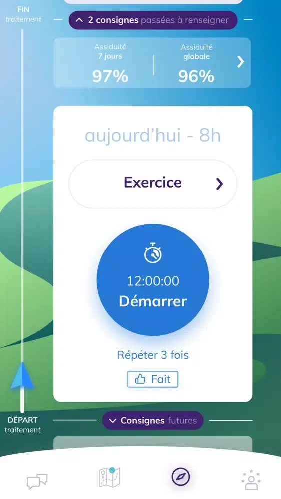 Captures d'écran de Loum - Suivez votre traitement