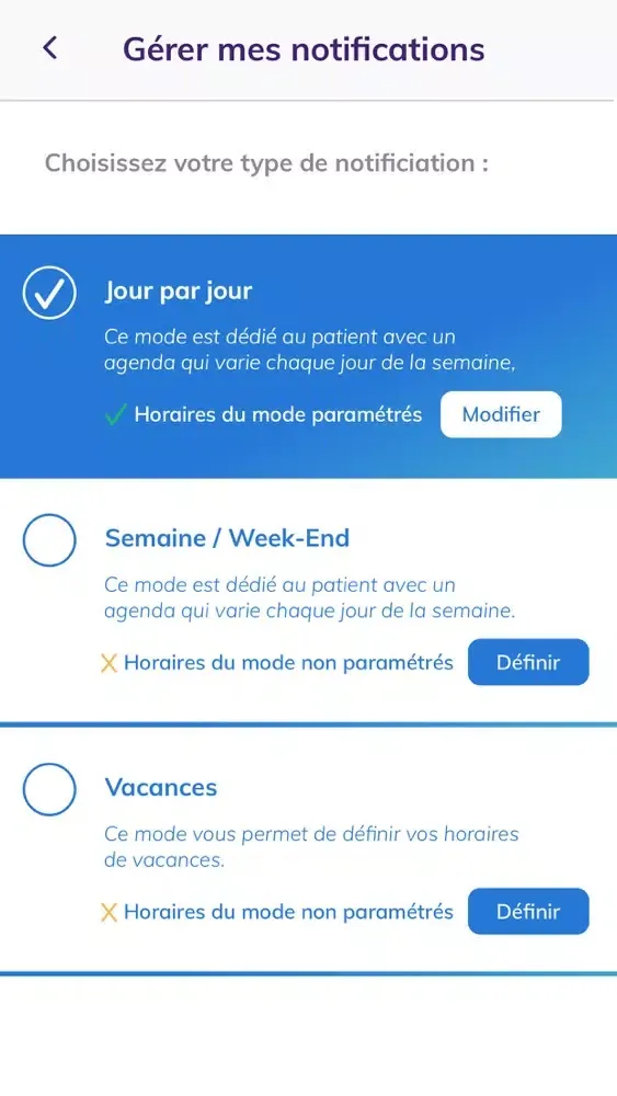 Captures d'écran de Loum - Suivez votre traitement
