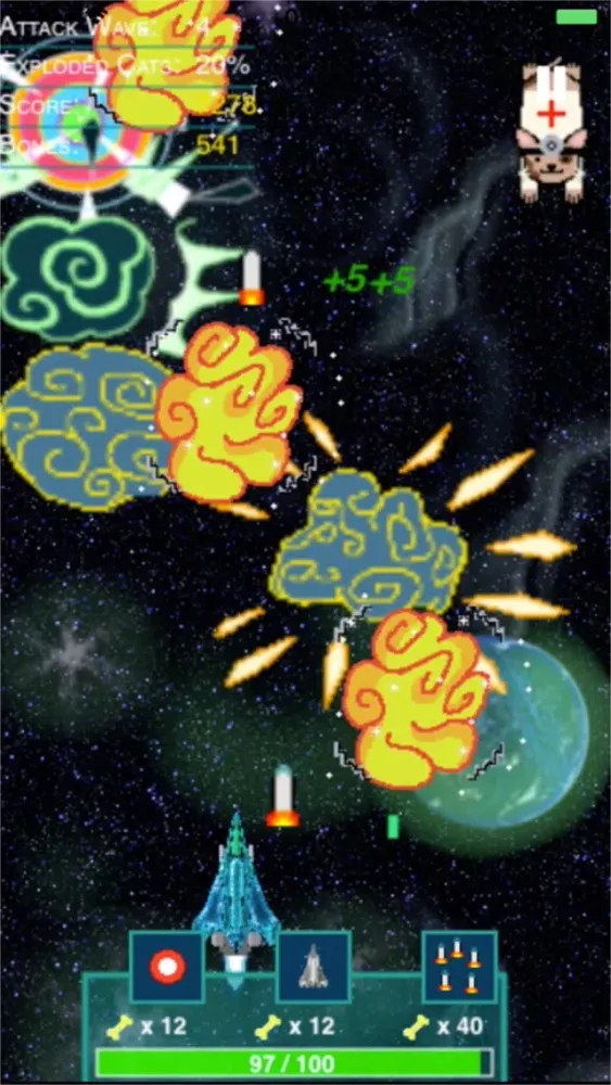 Ảnh chụp màn hình của Evil Space Cats