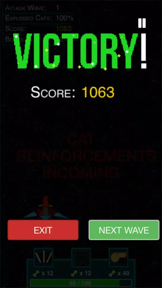 Ảnh chụp màn hình của Evil Space Cats