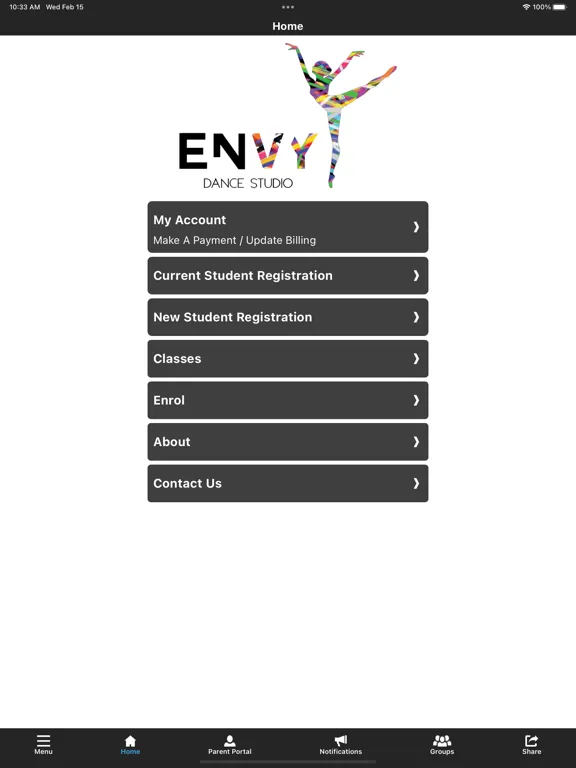 Envy Dance Studio iPad  Screenshots