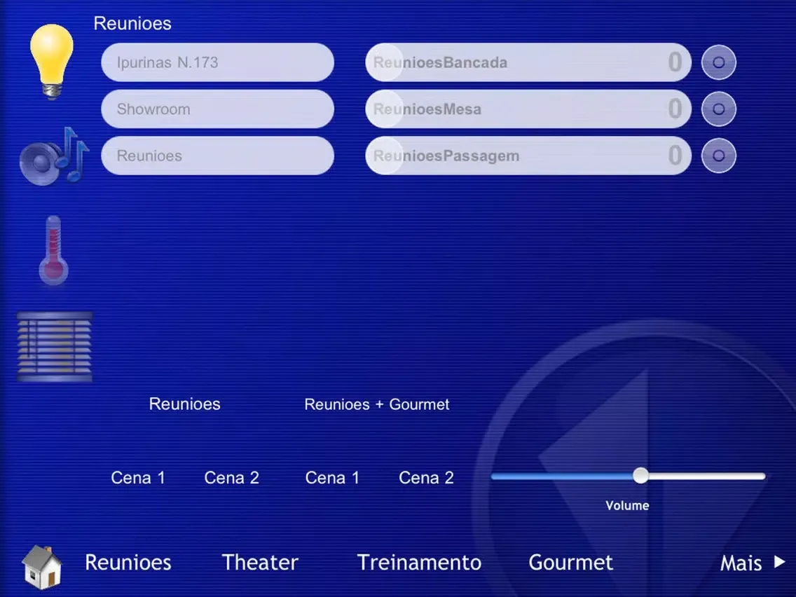Tangkapan layar eControl iPad 