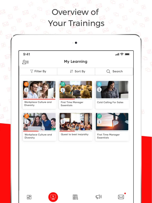 Capturas de pantalla de Abara LMS iPad 