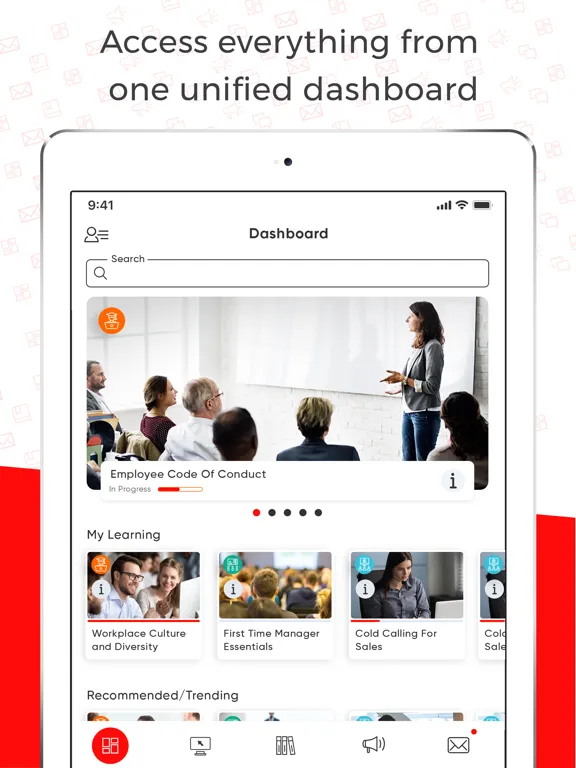 Capturas de pantalla de Abara LMS iPad 