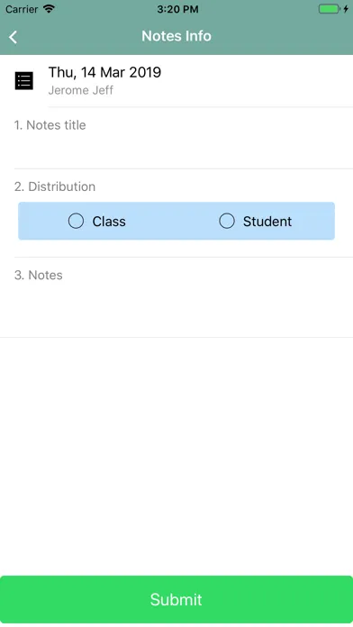 Ảnh chụp màn hình của EasyFolios Teachers