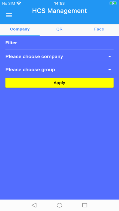 Zrzuty ekranu HCS management app