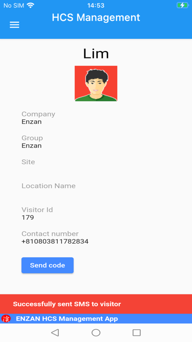 Zrzuty ekranu HCS management app