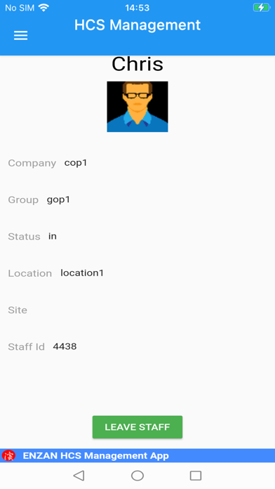 Zrzuty ekranu HCS management app