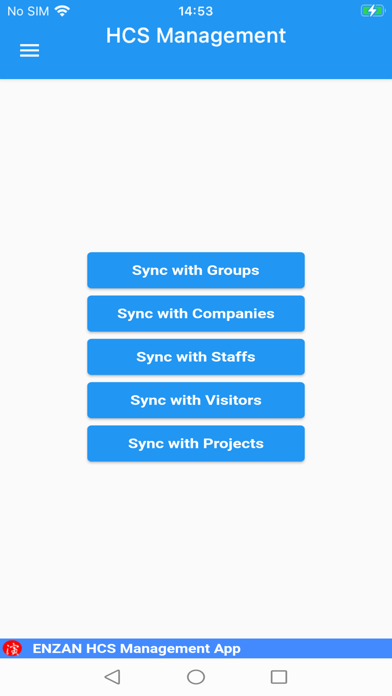 Zrzuty ekranu HCS management app