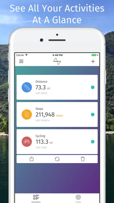 Tangkapan layar Results Activity Tracker