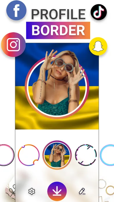 Captures d'écran de Profile Picture Border Maker