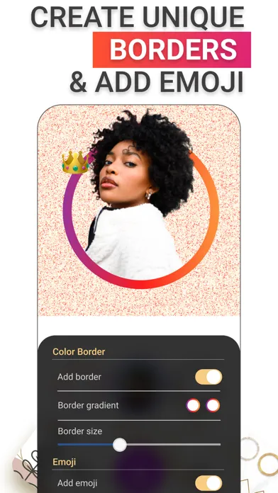 Captures d'écran de Profile Picture Border Maker