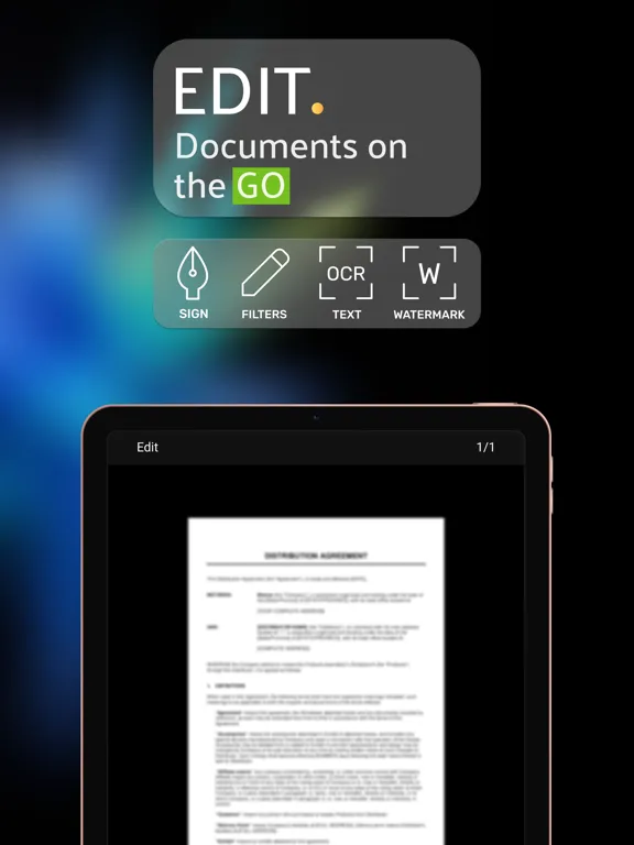 Screenshot di Scanner PDF－ID Scan Sign Print iPad 