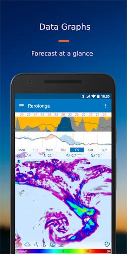 Tangkapan skrin Flowx: Weather Map Forecast