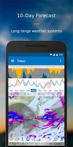 Tangkapan skrin Flowx: Weather Map Forecast