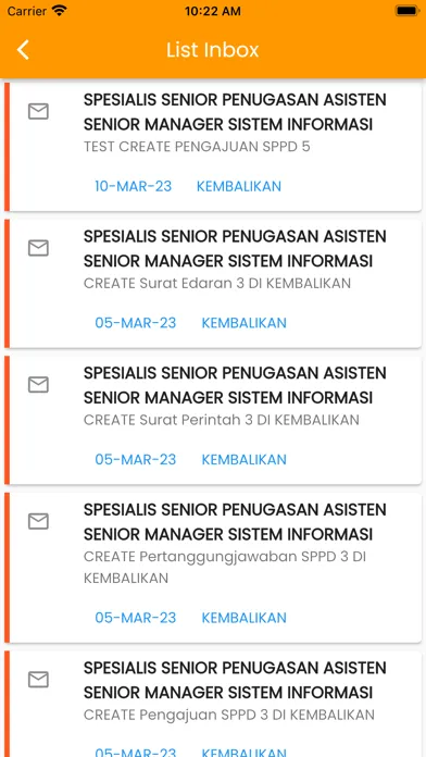 Ảnh chụp màn hình của HR Portal MTI