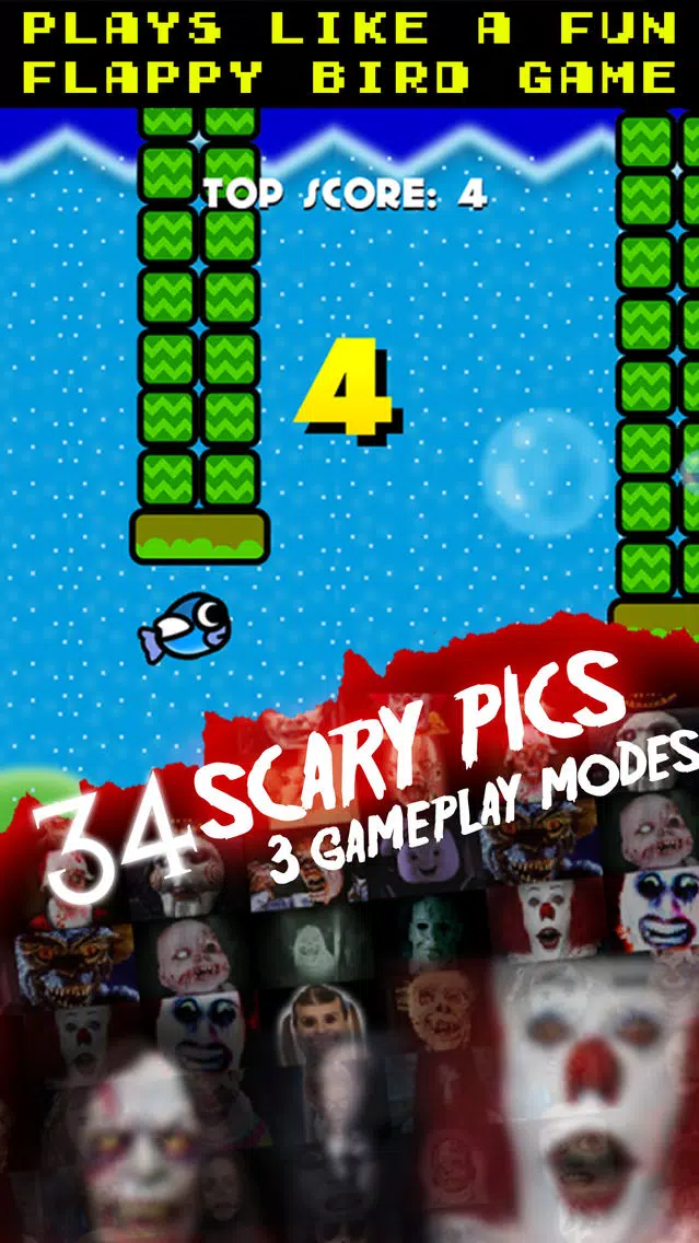 Scary Fish - Flappy Game Prank应用截图