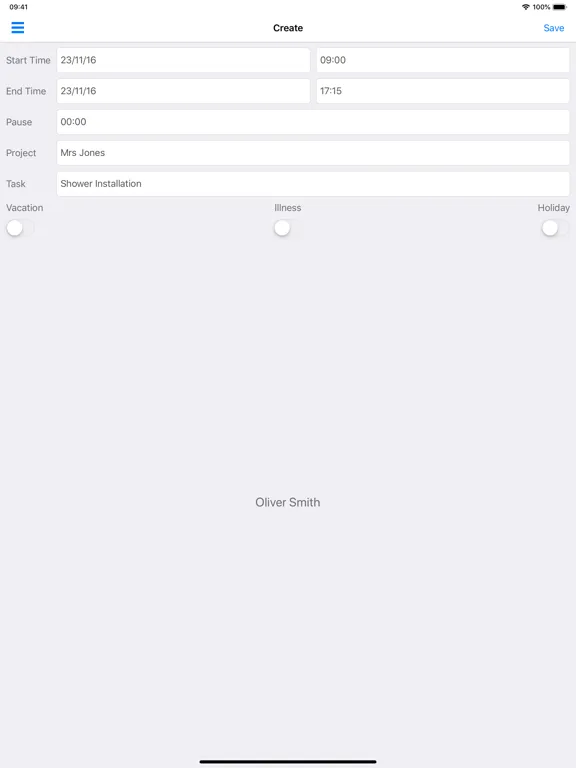 Capturas de pantalla de Eomagis Time Tracking iPad 