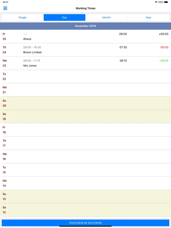Capturas de pantalla de Eomagis Time Tracking iPad 
