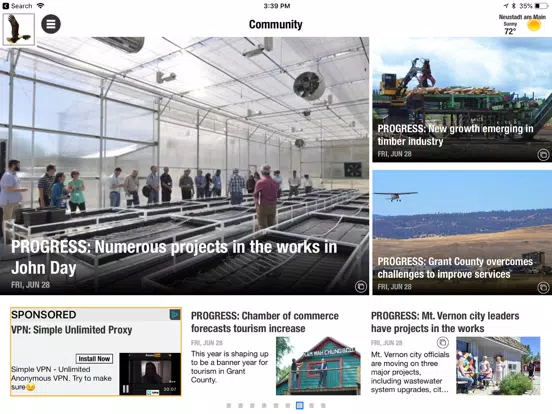 Blue Mountain Eagle News iPad 應用截圖