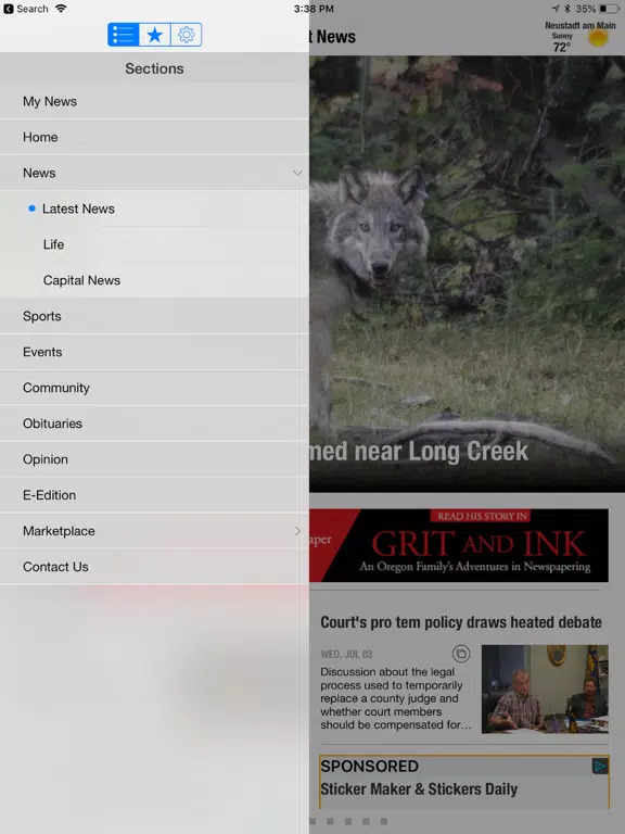 Blue Mountain Eagle News iPad 應用截圖