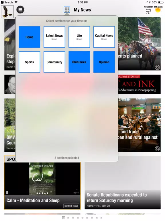 Blue Mountain Eagle News iPad 應用截圖