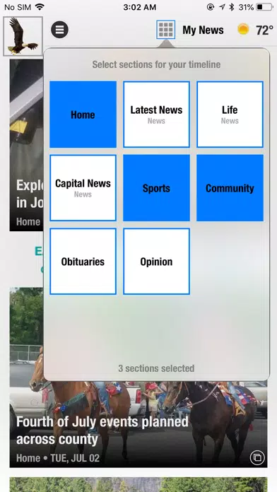 Blue Mountain Eagle News應用截圖