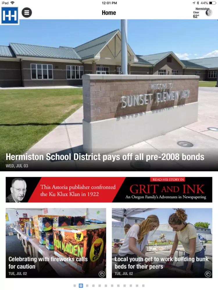 Hermiston Herald iPad  Ekran Görüntüleri