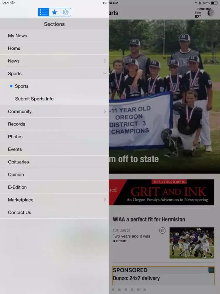 Hermiston Herald iPad  Ekran Görüntüleri