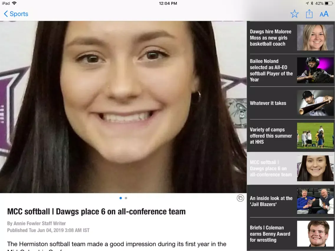 Hermiston Herald iPad  Ekran Görüntüleri
