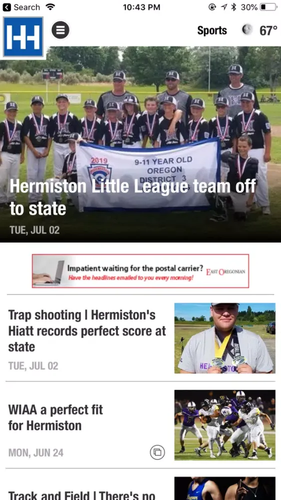 Hermiston Herald Ekran Görüntüleri