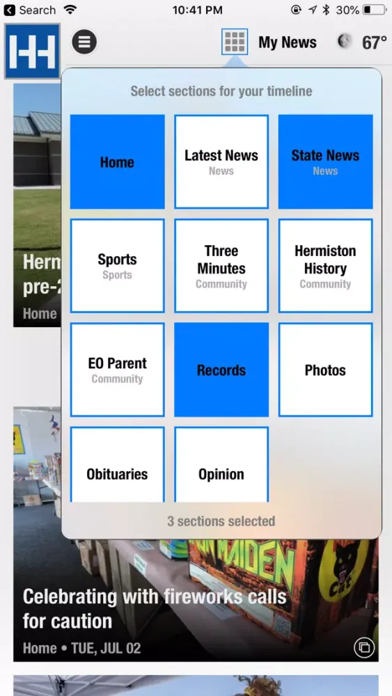 Hermiston Herald Ekran Görüntüleri