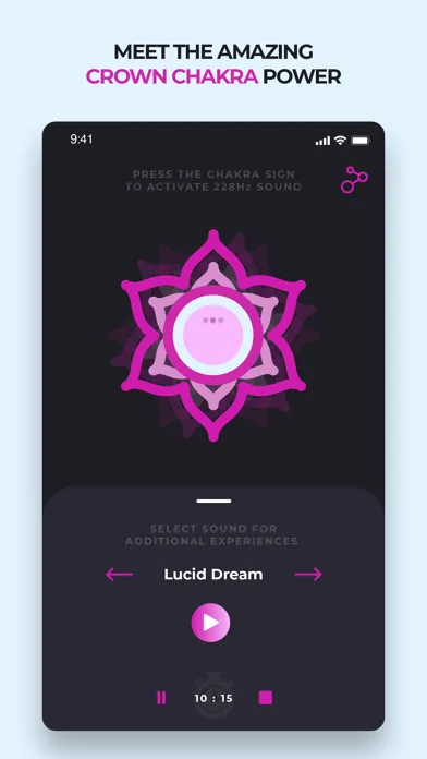Captures d'écran de Crown Chakra Therapy Sahasrara