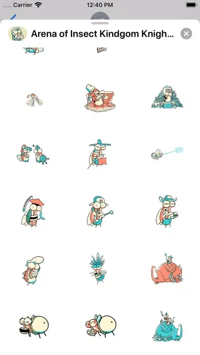 Insect Kingdom Knight Stickers应用截图