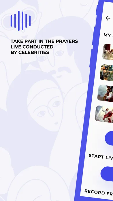 Capturas de tela do Prayer Book - Livestreams