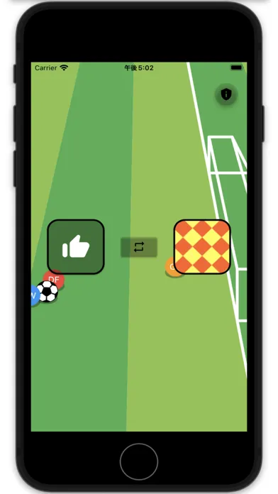 Capturas de tela do Offside game