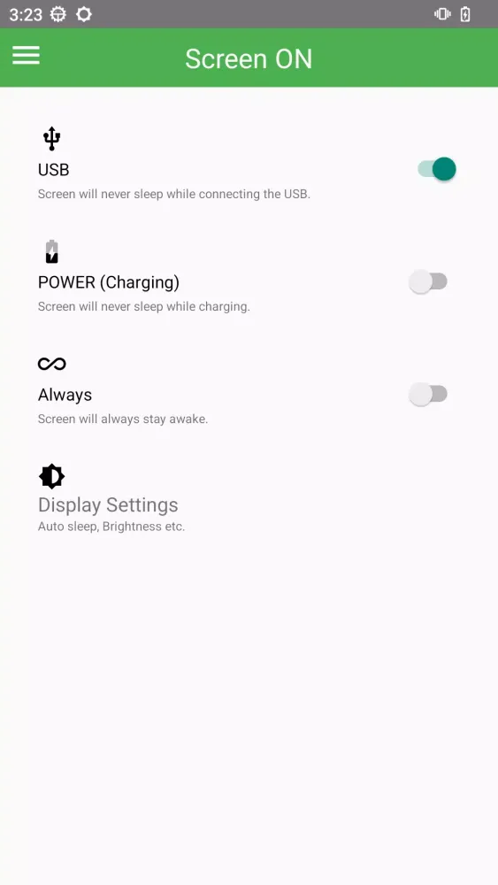 Screen ON (Stay awake) Screenshots
