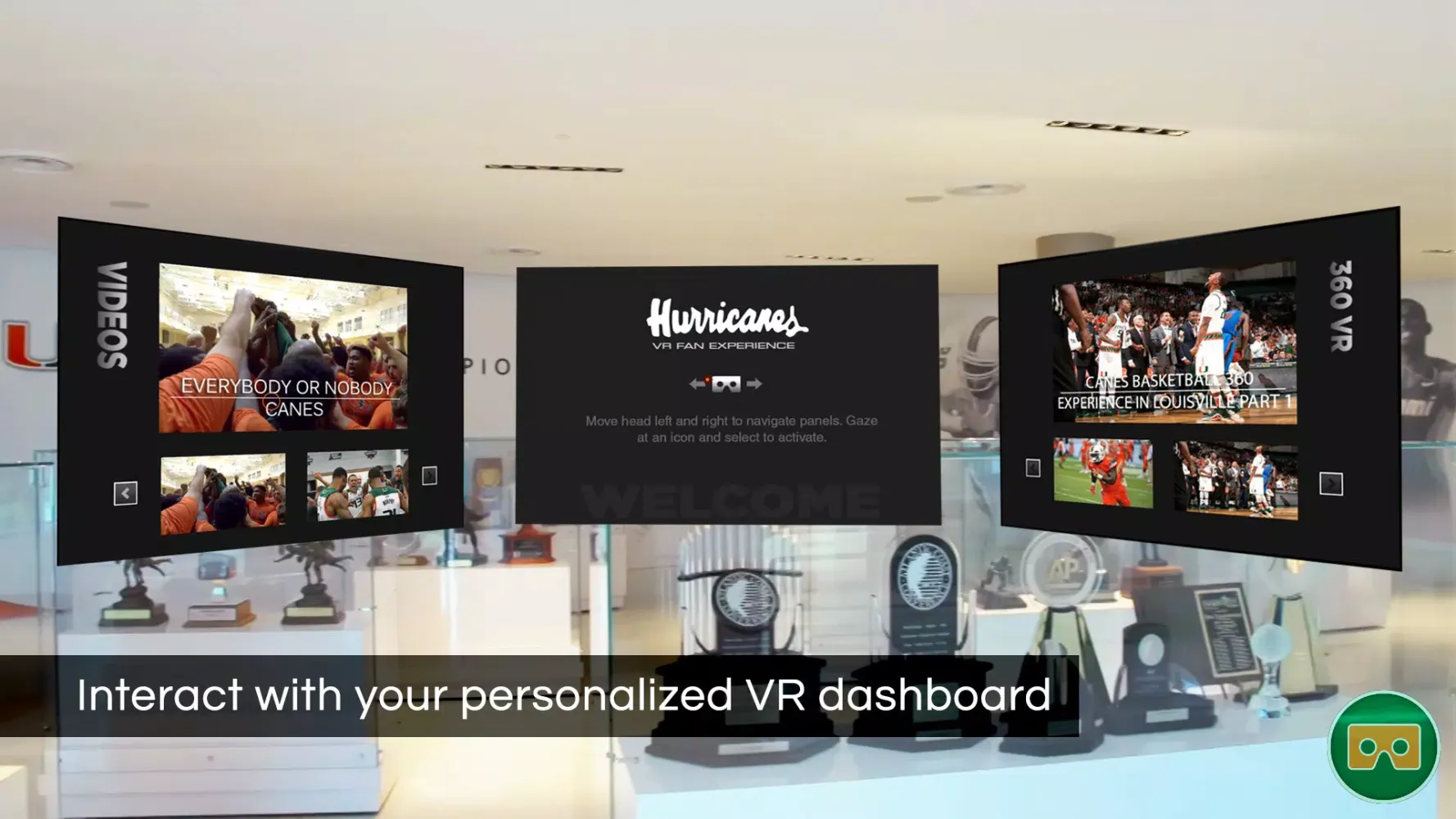 ภาพหน้าจอของ CANES VR