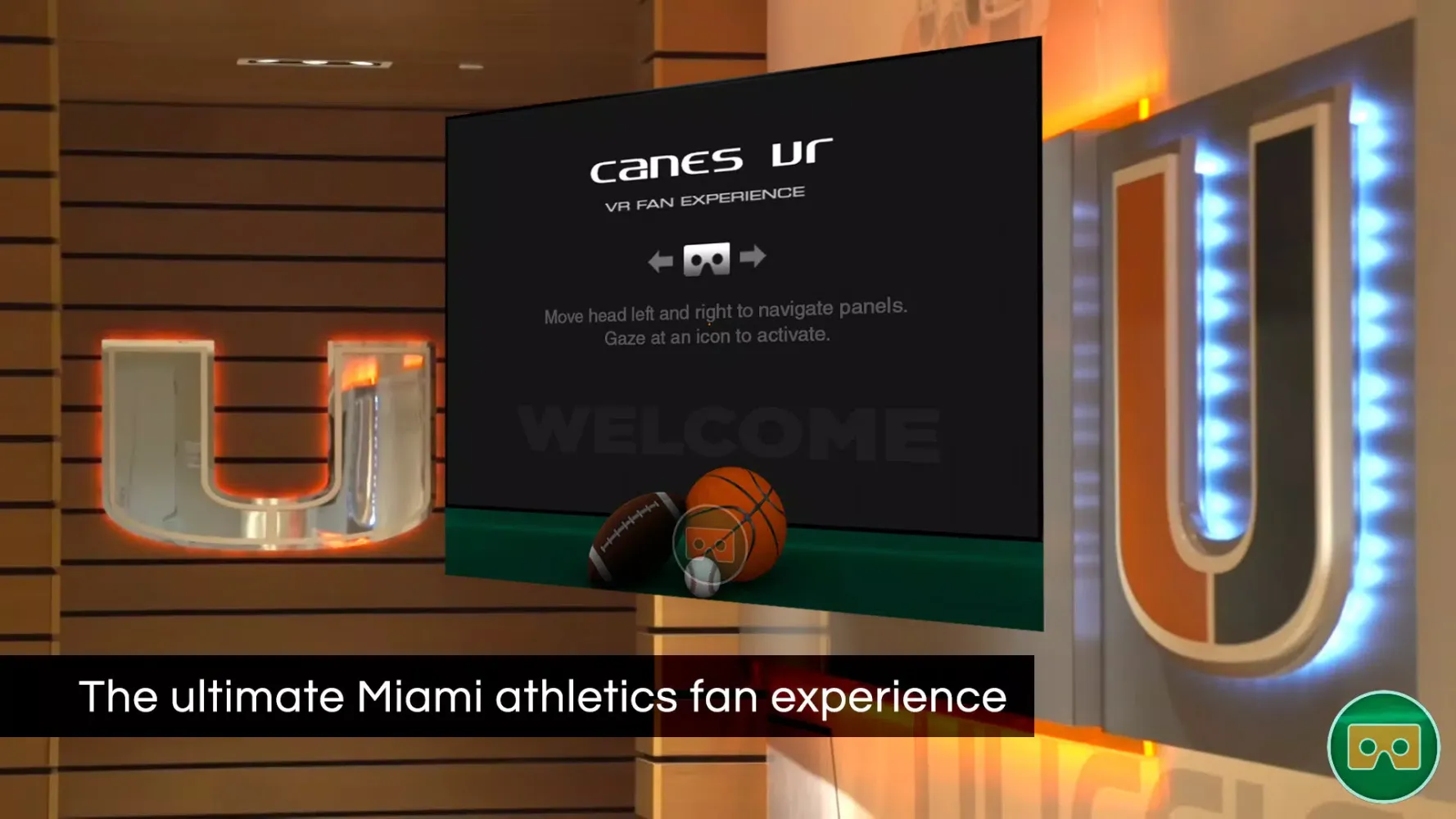 ภาพหน้าจอของ CANES VR