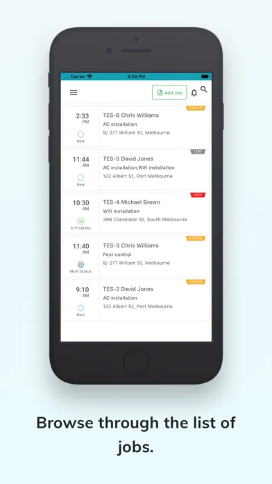 EyeOnTask - App for Admin Screenshots